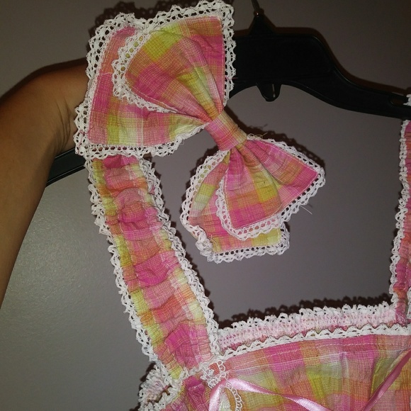 Summer Plaid Papillon Garden Lolita dress - Picture 7 of 8